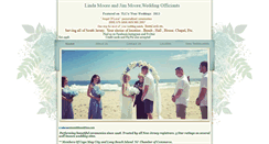 Desktop Screenshot of angelofloveweddingofficiantlindamoore.com